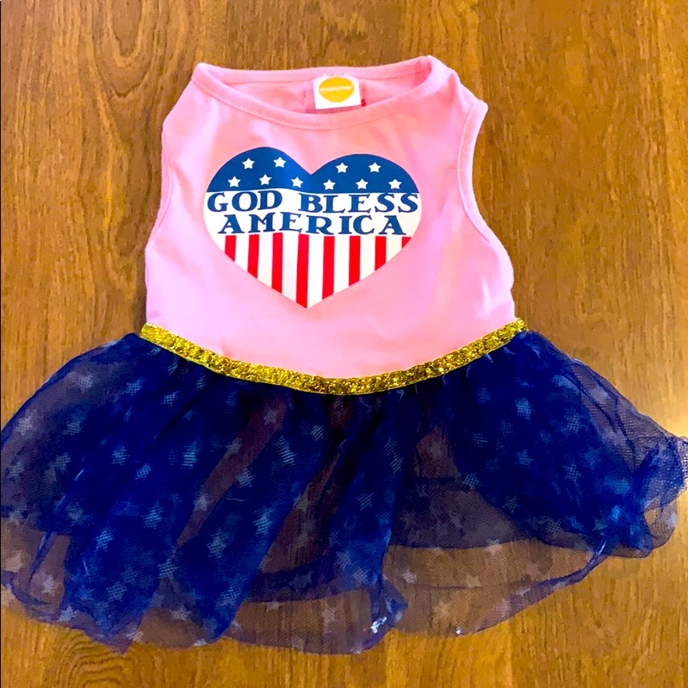 God Bless America Dog Tutu 🇺🇸